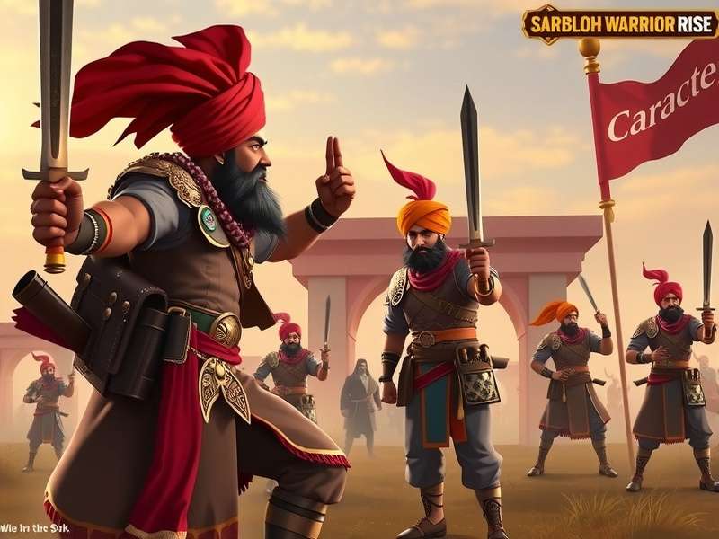 Sarbloh Warrior Rise gameplay showing Sikh warriors in battle